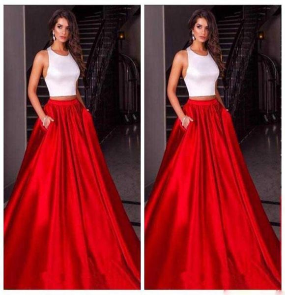 

chinese halter luxury red skirt prom dresses satin custom formal underpart dresses evening wear party gowns2616669, Black
