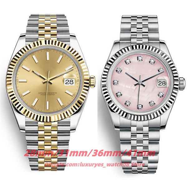 

n17 designer fashion womens mens watch quartz movement mechanical movement 28mm31mm904 steel chain multi color option, Slivery;brown