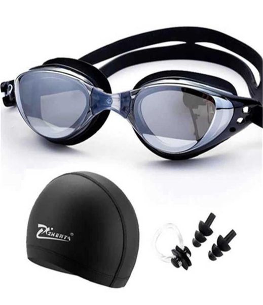 

myopia swimming goggles professional prescription adults pool caps waterproof piscina ear plug diving glasses swim eyewear 2201086755533