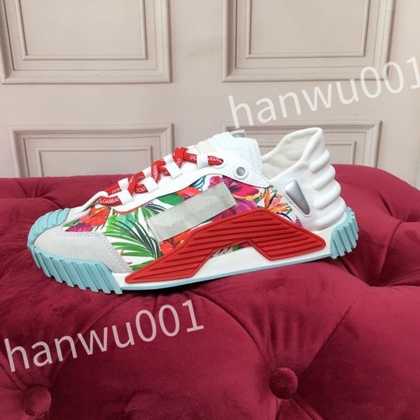 

2023 new luxurys designer fashion mens casual shoes striped vintage shoes vintage trainers lace-up platform sneaker, Black