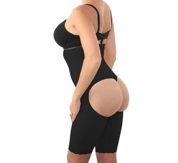 

womens high waist full body shapewear butt lifter tummy slimming thigh control bodysuit seamless butt enhancer underwear 2103051711521