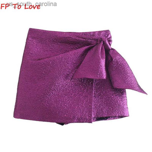 

skirts gold purple knot mini short skirts shining grey split streetwear night street look vintage red woman green female 1165241 l230522, Black