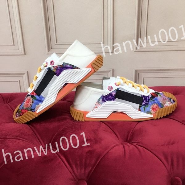 

2023 designer casual shoes mens vintage trainers striped sneakers women fashion shoe lace-up platform sneaker, Black