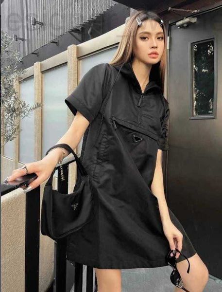 

basic & casual dresses designer designer spring summer women dress fashion short sleeve skirt nylon material siamese, Black;gray