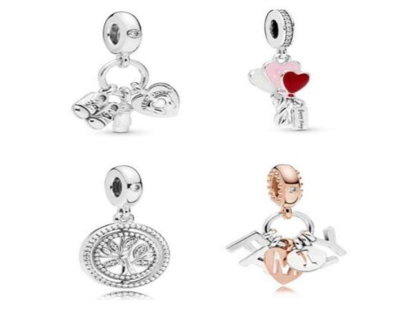 

2019 mother day my little baby hanging charm fits for pandora bracelets necklace 925 sterling silver beads diy charms loose bead7032702, Black