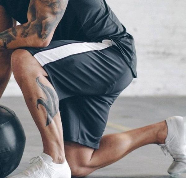 

running shorts mens basketball gym workout quick dry swim beach sports bodybuilding training fitness short pants5713457, Black;blue