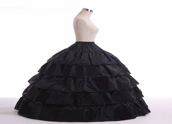 

5layer lotus leaf skirt bride wedding dress petticoat lolita drawstring adjustable high waist long chemise n84d7836131, White