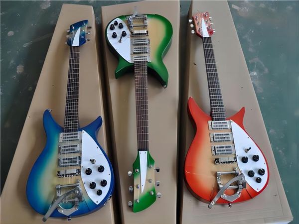 

high-end rickenback electric guitar with 6 strings is available in a variety of colors and supports custom colors