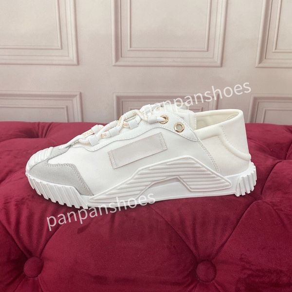 

2023 luxury designer woman shoe leather lace up men fashion platform sneakers white black mens womens casual shoes