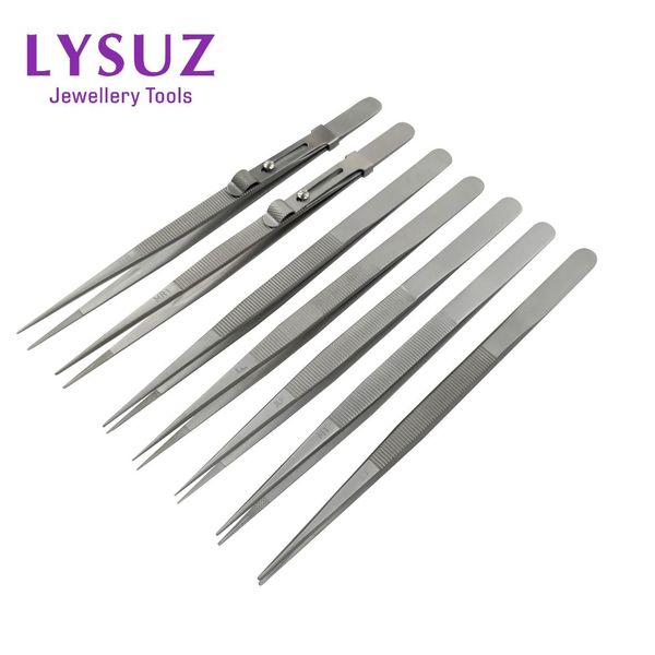 

other stainless steel diamond tweezers inox jewelry grooved tip slick lock gemstone tweezers lysuz