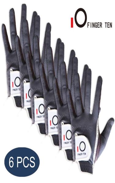 

1 2 6 pcs durable golf gloves men left hand right breathable soft rain grip wet non slip lh rh s m ml l xl drop 2207127842485, Black