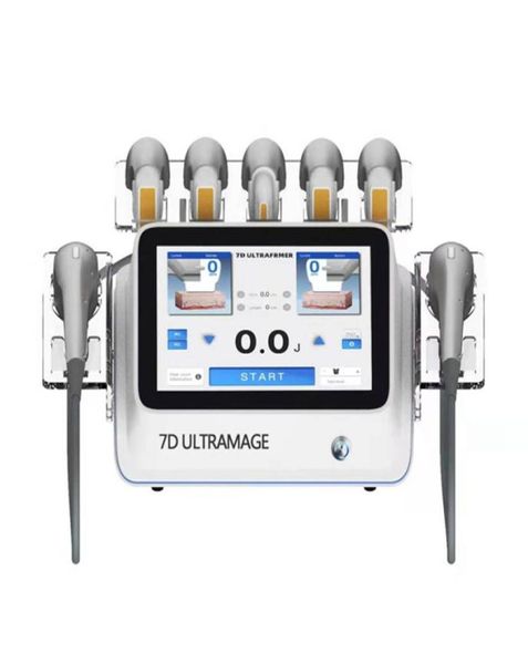 

portable 7d hifu ultramage machine 7 cartridges face lifting body slimming skin tightening wrinkle remover antiage beauty device f4965116