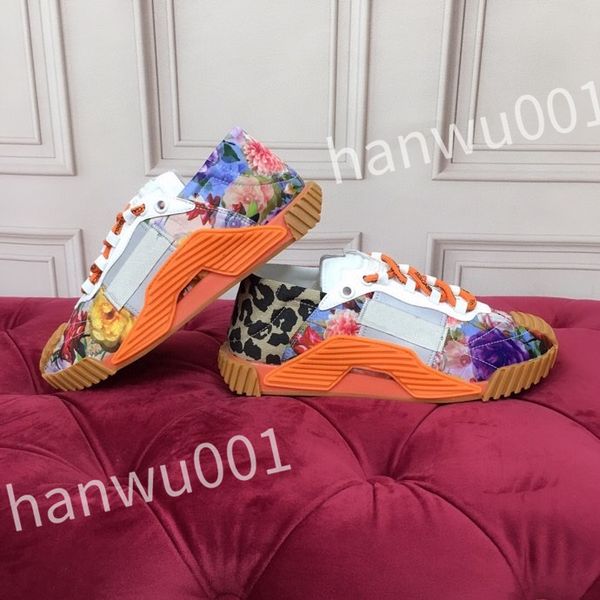 

2023 luxury designer casual shoes mens vintage trainers striped sneakers women fashion shoe lace-up platform sneaker, Black