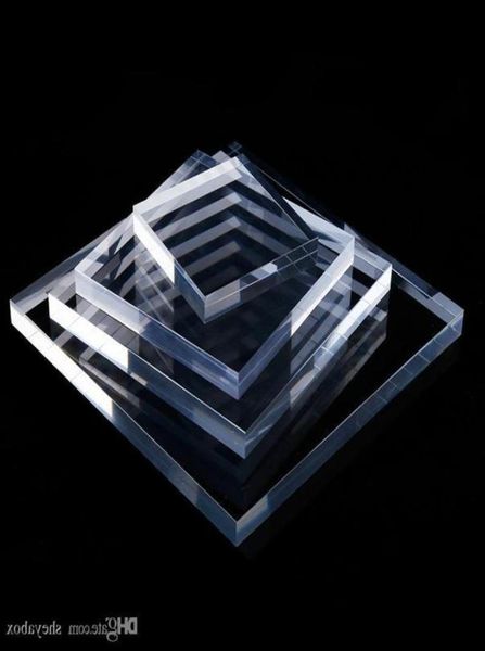 

exquisite jewelry display riser square block stand clear acrylic boutique shop showcase multipurpose jewellery exhibiting sh5372392, Black