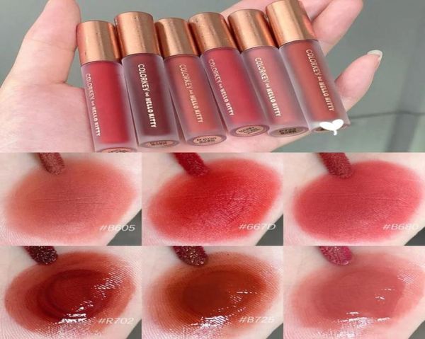 

new arrival lip gloss set women beauty cosmetic makeup birthday gift box velvet matte mirror surface mini 6 pcs tint5215498