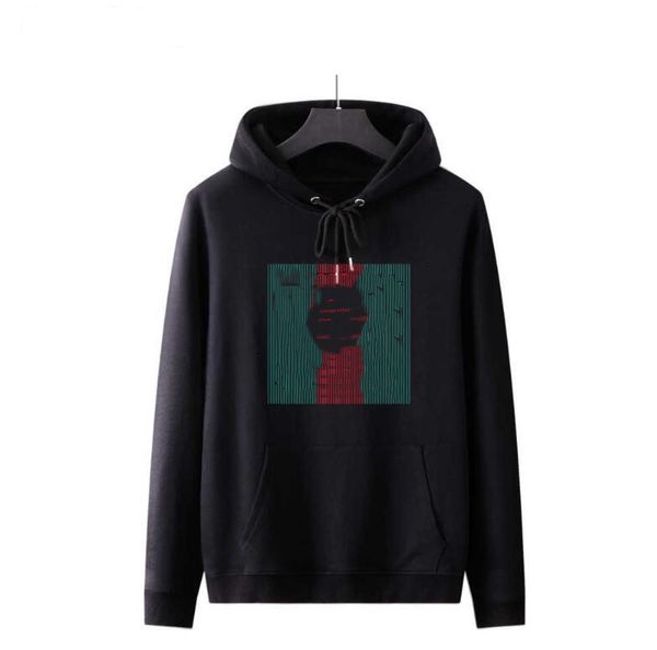 

mens hoodies hip hop luxury ggity letter sweatshirt pullover designer hooded tracksuit male autumn fleece hoody jacket, Black