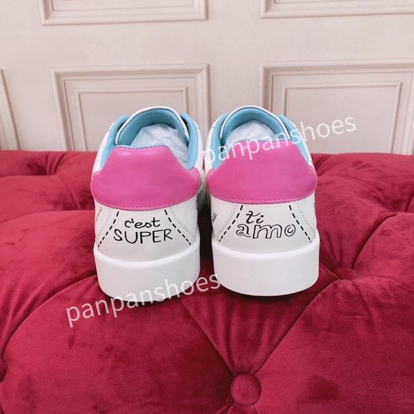 

2023 new designer woman shoe leather lace up men fashion platform sneakers white black mens womens casual shoes