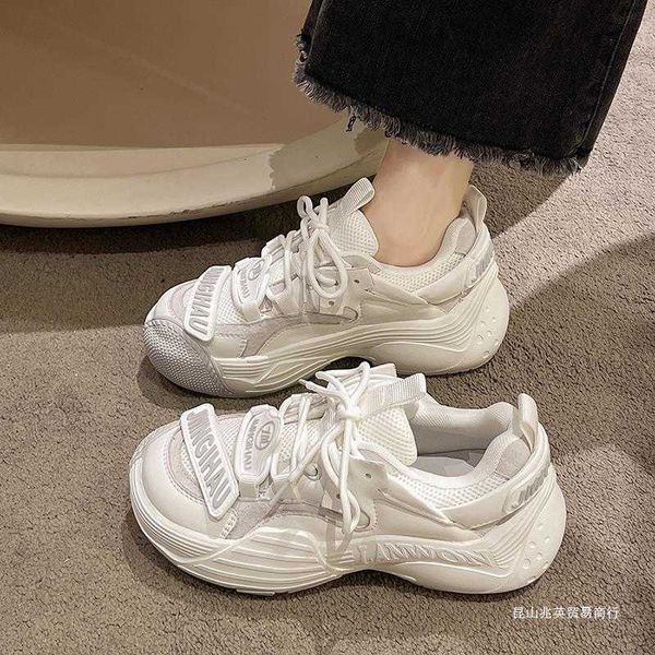 

thick sole dad shoes women's 2023 new spring breathable casual versatile running shoe