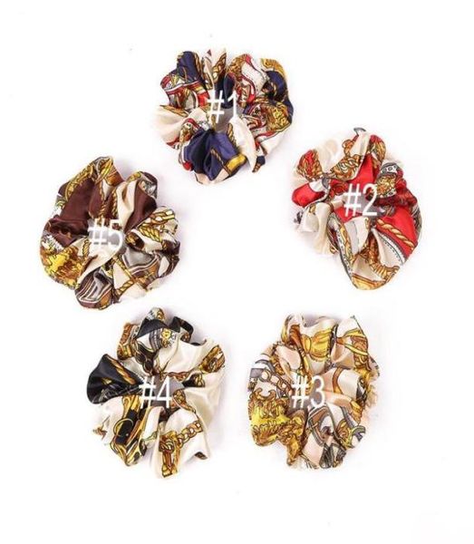 

new designer hair accessories for women hair ties floral girls hair scrunchies children hairsticks kids hairrope9093535, Slivery;white