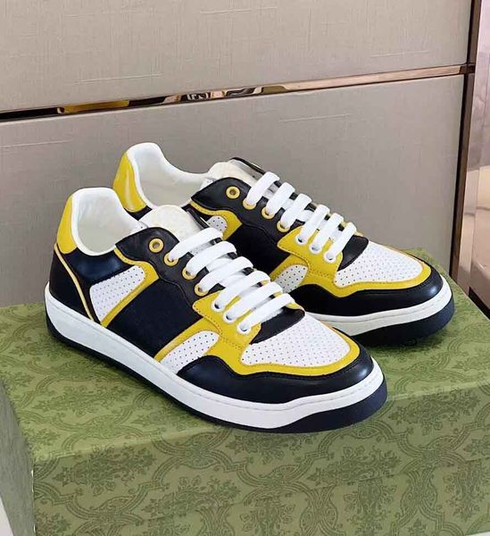 

excellent low mac80 basket shoes men leather sneakers fammous designer casual walking man fashion luxury party flat excellent vintage train, Black