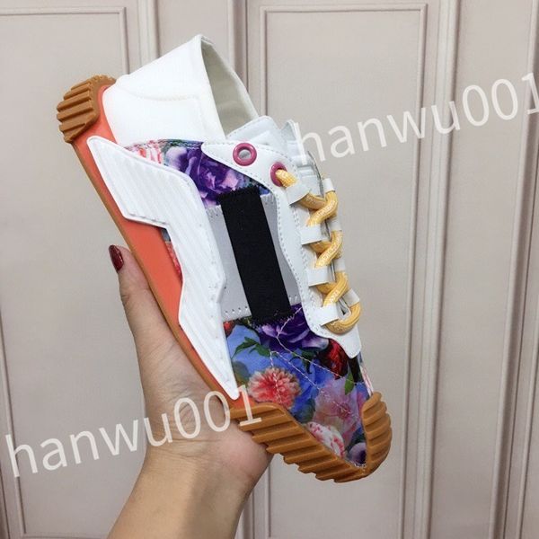 

2023 designer casual shoes mens vintage trainers striped sneakers women fashion shoe lace-up platform sneaker, Black