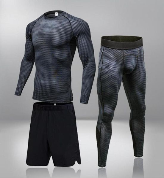 

jogging clothing basketball running training clothes quickdrying tightfitting warmth gym morning men039s multipiece sports s3659381, Black;red