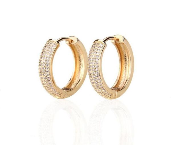 

hoop huggie simple round circle small earrings 1 pair minimalist gold cubic zirconia huggies for women ladies jewelry gifts4476185, Golden;silver
