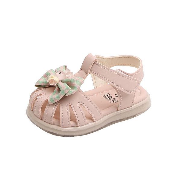 

sandals baby shoes children summer girls soft sole bow fashion non-slip f11364, Black;red