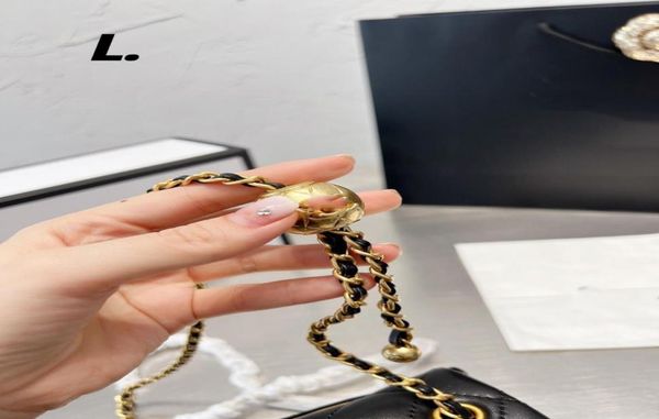 

golden ball chain bag leather fashion wallet casual square coin purse shoulder messenger bag1997422, Red;black