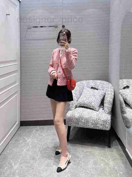 

women's jackets designer new 2023 brand jacket fashion autumn winter high-end chains tweed coat leisure gorgeous coat cardigan birthday, Black;brown