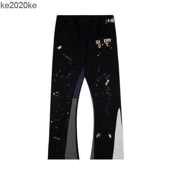 

mens graffiti pants galleryse depts womens sweatpants galleryes dept speckled letter print mans couple loose versatile casual straight g8a0, Black