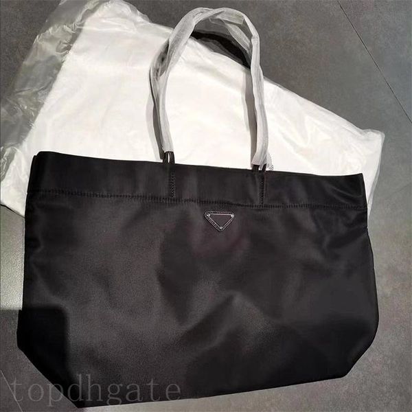 

re nylon bag men lady bag saffiano enamel triangle tag with handles leather zipper novel metal accessories pleasure buckle femme letter tote