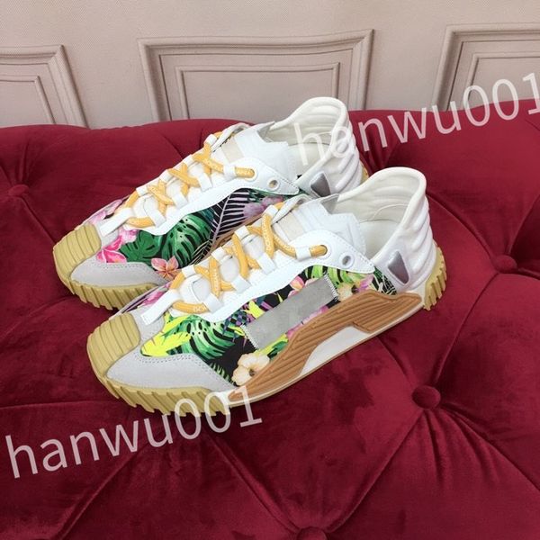 

2023 new designer fashion mens casual shoes striped vintage shoe vintage trainers lace-up platform sneaker, Black