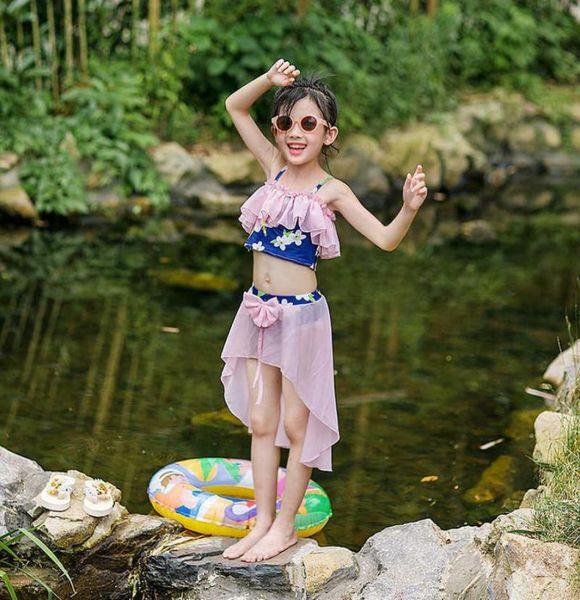 

children039s swimsuit girl039s swimsuit split body big girl princess skirt cute korean little girl bikini swimsuit5334928