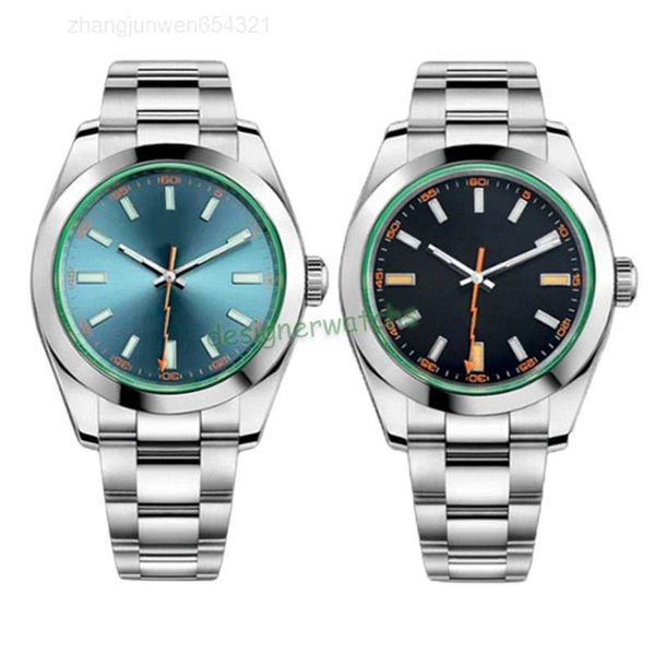 

watch classic mens luxury designer automatic movement mechanical 42mm stainless steel folding buckle waterproof sapphire glass fashion, Slivery;black