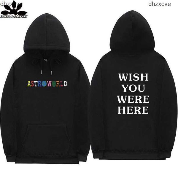 

men's hoodies sweatshirts astroworld fashion letter print hoodie streetwear man and woman pullover sweatshirt 1e4p, Black