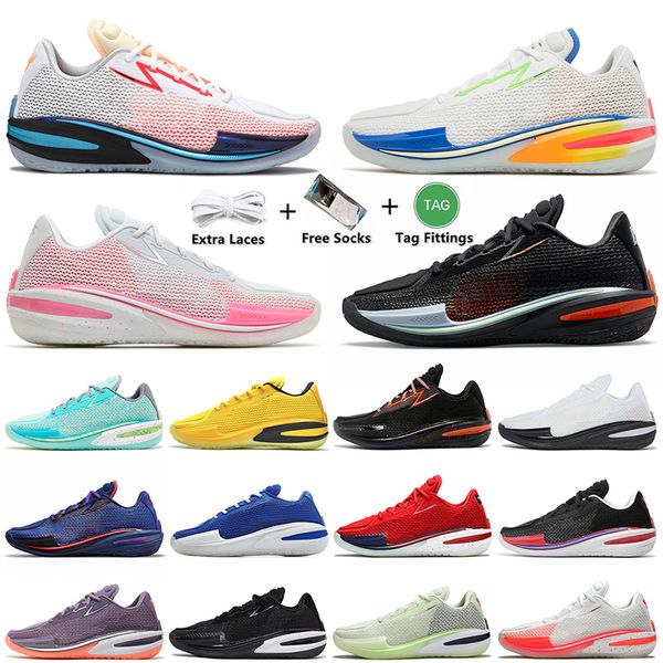 

new zoom g.t. cut running shoes 2023 authentic mens aird gt cut pawdacious black crimson green grinch white laser blue mesh sport tenis void, White;red