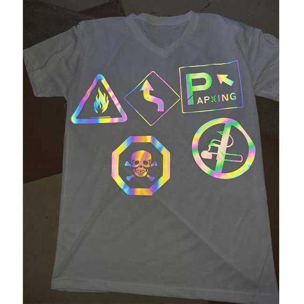 

2023 luxury designer men t shirt short sleeve tess casual fashion ruyi custom tshirt glow in the dark streetwear reflective, White;black