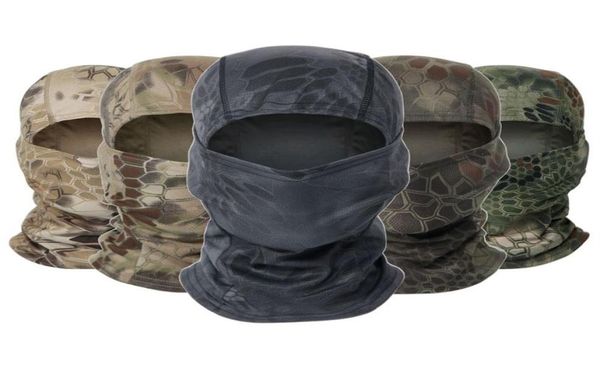

bandanas outdoor camouflage balaclava military full face scarf cap army tactical mask cycling hunting bandana hiking equipment8505362, Blue;gray