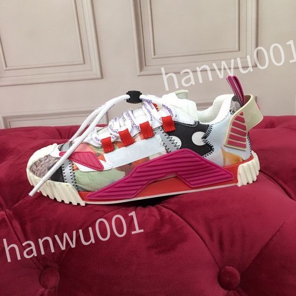 

new luxury designer casual shoes vintage sneakers men sneaker women house striped shoes lace-up trainers platform, Black