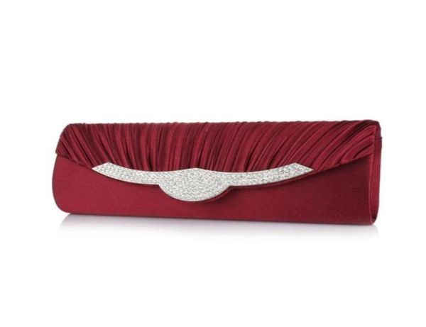 

women clutch pleats beaded ladies handbags for prom party occasion evening bags solid color women clutches envelope purses hand ho7269775, Black