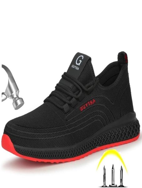 

men039s outdoor steel toe anti smashing protective work shoes boots men puncture proof safety antislip 2203034153254, Black;brown