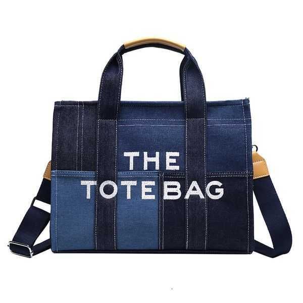 

the tote marc the tote bag lady famous designer splicing denim canvas messenger shopping bags plain cross body shoulder handbags women totes