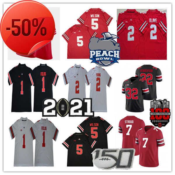 

ohio state buckeyes osu college football jerseys c.j. stroud treveyon henderson jaxon smith-njigba marvin harrison jr olave garrett wilson f, Black;red