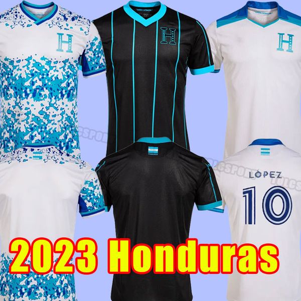

23 24 honduras mens soccer jerseys national team lozano elis arriaga pereira quioto palma home white away 3rd football shirt short sleeve un, Black;yellow