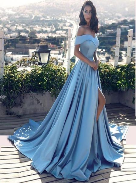 

glamorous 2017 offtheshoulder aline evening dress aline side split sweep train prom gown fast 8455201, Black;red
