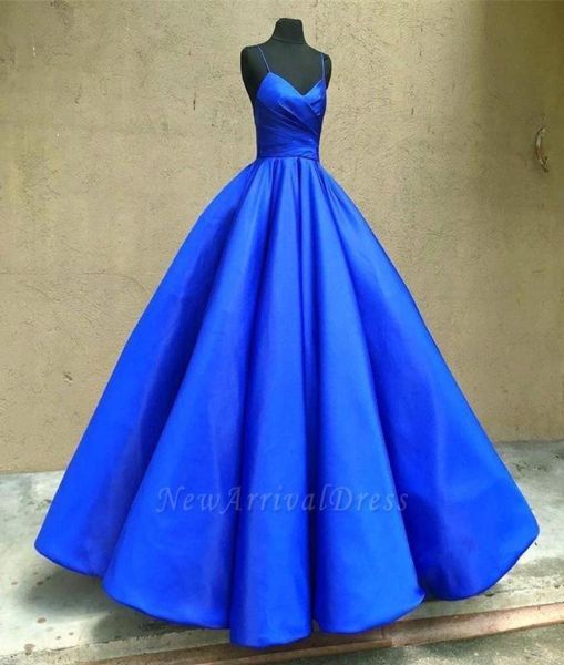 

royal blue spaghetti quinceanera dresses backless floor length girls special occasion dress ball gown evening party gown bc09233099058, Blue;red