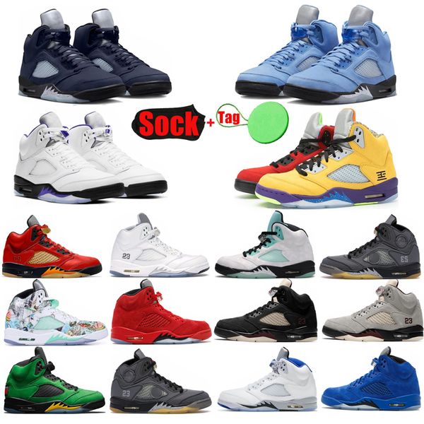 

5 5s basketball shoes fire red oreo white sail dark concord racer blue raging bull red black metallic green bean bluebird what the sneakers