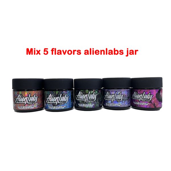 

empty alien labs connected flower jar gadgets 3.5g premium 2oz concentrate glass jars packaging