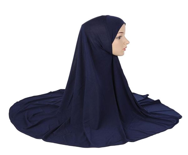 

l muslim womens onepiece amira instant hijab plain solid color ramadan prayer cap headscarf shawl wrap ready to wear headscarf1964742, Blue;gray